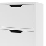 vidaXL Buffet Blanc 90x30x72 cm Bois d'ingénierie