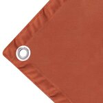vidaXL Écran de balcon en tissu Oxford 90x600 cm Ocre marron