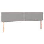 vidaXL Lit à sommier tapissier avec matelas Gris clair 200x200cm Tissu