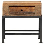 vidaXL Table de chevet 40 x 35 x 40 cm Bois de récupération massif