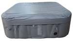 Spa gonflable 4 places carré - Sunspa - Bandeau LED inclus - Dimensions : 155 x 155 cm