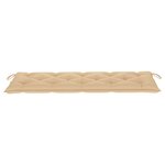 vidaXL Banc de jardin 3 places avec coussin 150 cm Gris Eucalyptus