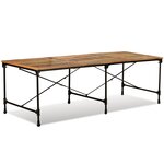 vidaXL Table de salle à manger Bois de récupération massif 240 cm