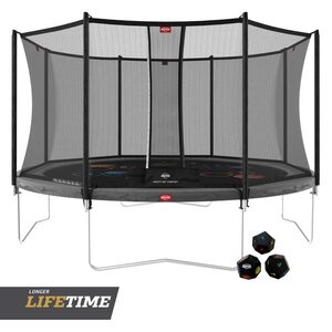 Favorit Regular Trampoline rond à ressorts hélicoïdaux + filets de sécurité Confort