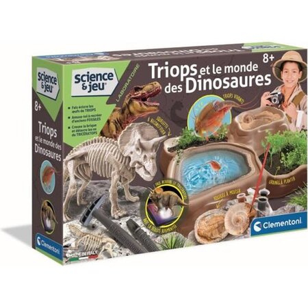 Clementoni - 52566 - Triops et le monde des dinosaures