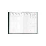 Agenda Semainier Classique 'Saturne' 210 x 297 mm Couverture Plast Noir EXDI